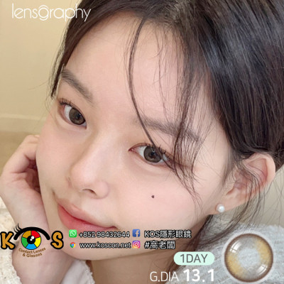 Lensgraphy 1Day Blurmagic Brown 렌즈그라피 블러매직 브라운 원데이 Lensgraphy 1Day Blurmagic Brown 렌즈그라피 블러매직 브라운 원데이